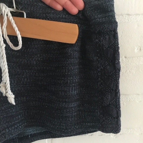 Aéropostale Y2K Women’s Shorts Navy Crochet Drawstring Varsity XS - Picture 2 of 6